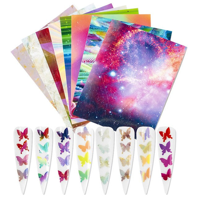 16 SET SMALL BUTTERFLY DECALS