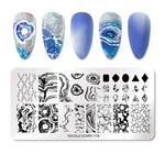 Stamping Plate - ND178 Geodes & Marble