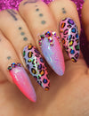 Rainbow Leopard Print Waterslide Decals