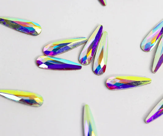 AB Raindrop 10mm (Unicorn Lab Rhinestones) - Unicorn Lab