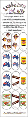 Aussie Icons Waterslide Decals - Emerson Crystals