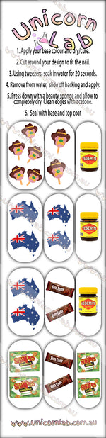 Aussie Icons Waterslide Decals - Emerson Crystals