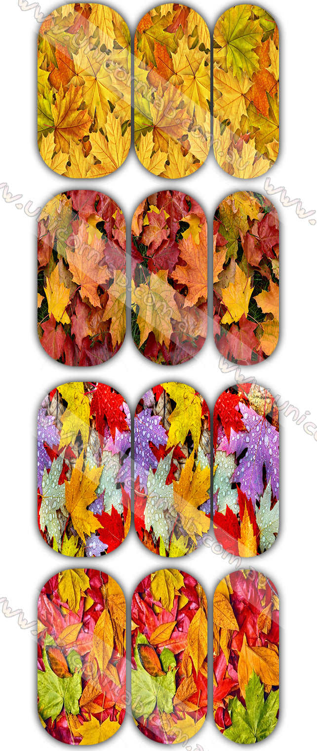 Autumn Leaves Waterslide Decals - Emerson Crystals