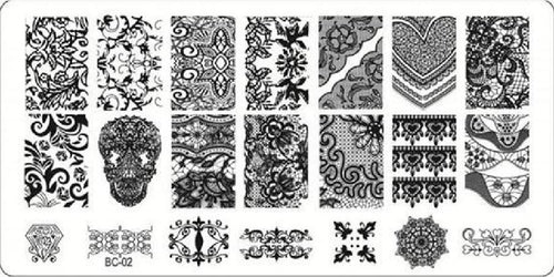 Stamping Plate - BC02 - Emerson Crystals