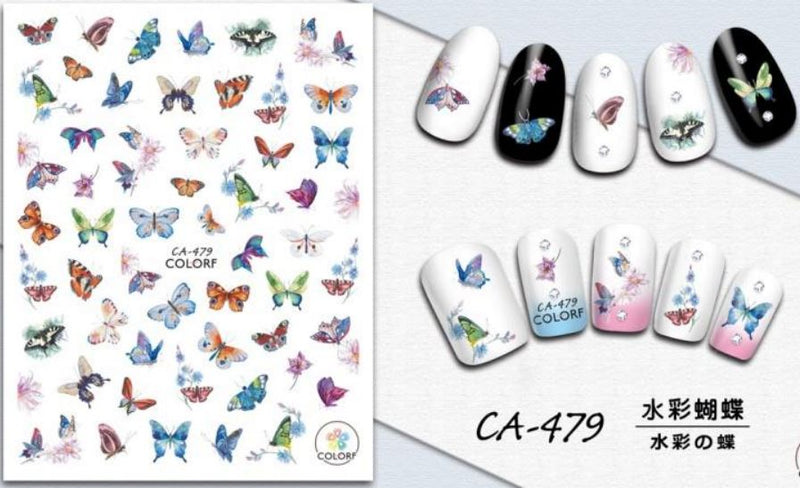 Nail Sticker - CA479 Butterflies
