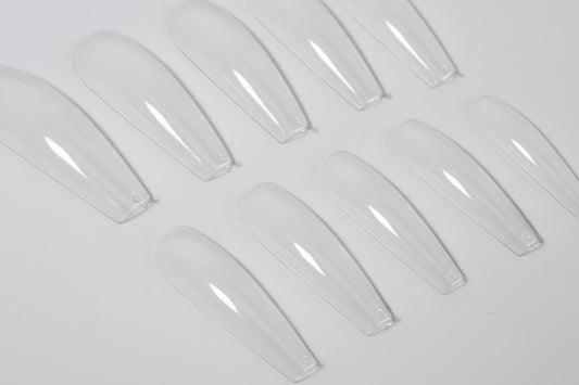 Long Clear Coffin Tips - Unicorn Lab