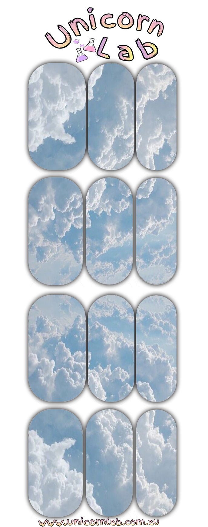 Clouds Waterslide Decals