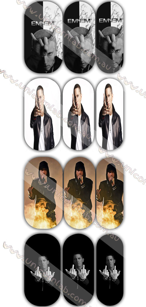 Eminem (new) Waterslide Decals - Emerson Crystals