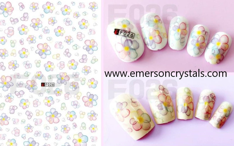 Nail Sticker - Design EC026 - Emerson Crystals