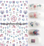 Nail Sticker - Design EC455 - Emerson Crystals