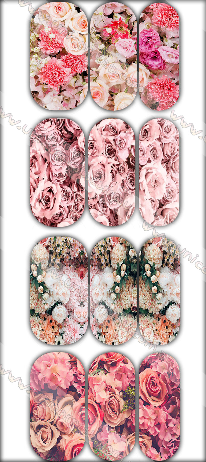 Floral Design 1 Waterslide Decals - Emerson Crystals