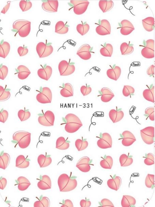 Nail Sticker - Design H331 Peaches