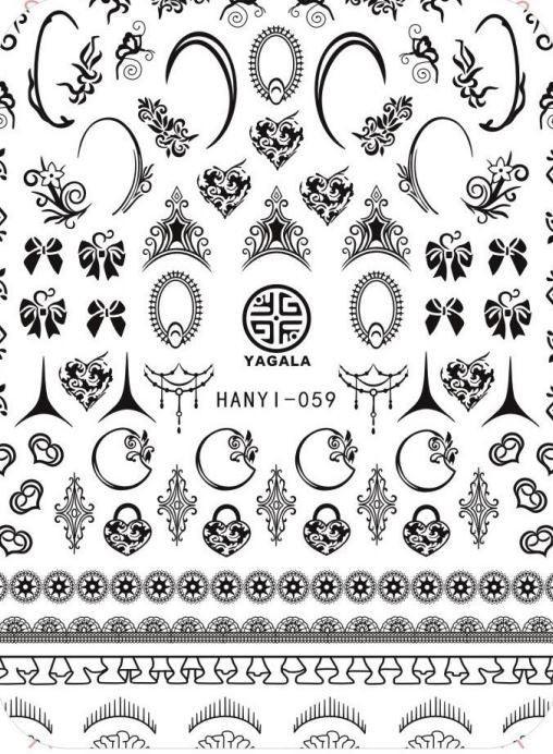Nail Sticker - H59 BAROQUE - Unicorn Lab