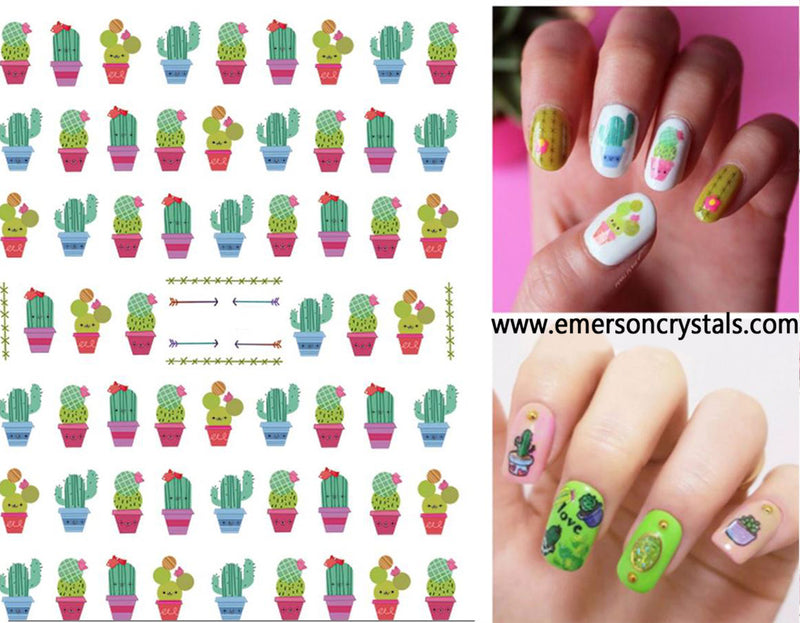 Nail Sticker - Design EHC202 - Emerson Crystals