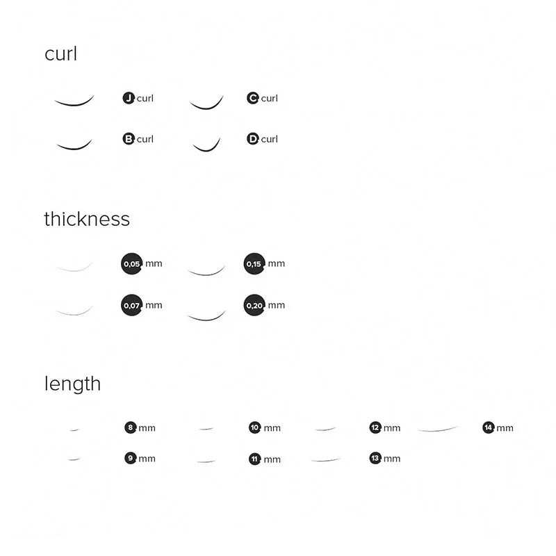 Jacky M - C Curl Lashes for Natural Look - Unicorn Lab