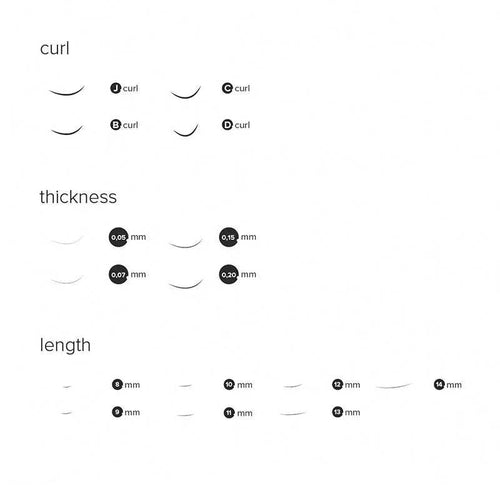 Jacky M - C Curl Lashes for Natural Look - Unicorn Lab
