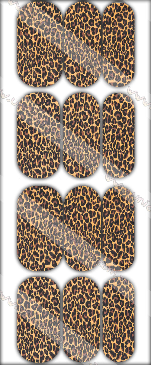 Leopard Print Waterslide Decals - Emerson Crystals