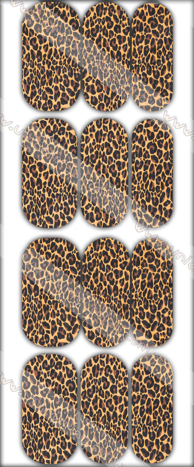 Leopard Print Waterslide Decals - Emerson Crystals