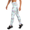 Baby Blue High Waisted Tattoo Yoga Leggings - Emerson Crystals