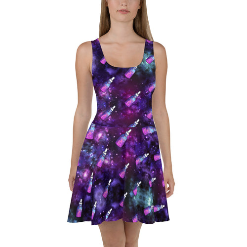 Galaxy Oil Skater Dress - Emerson Crystals