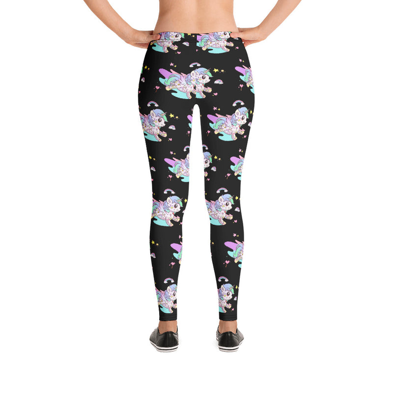 Black Tattoo Leggings - Emerson Crystals