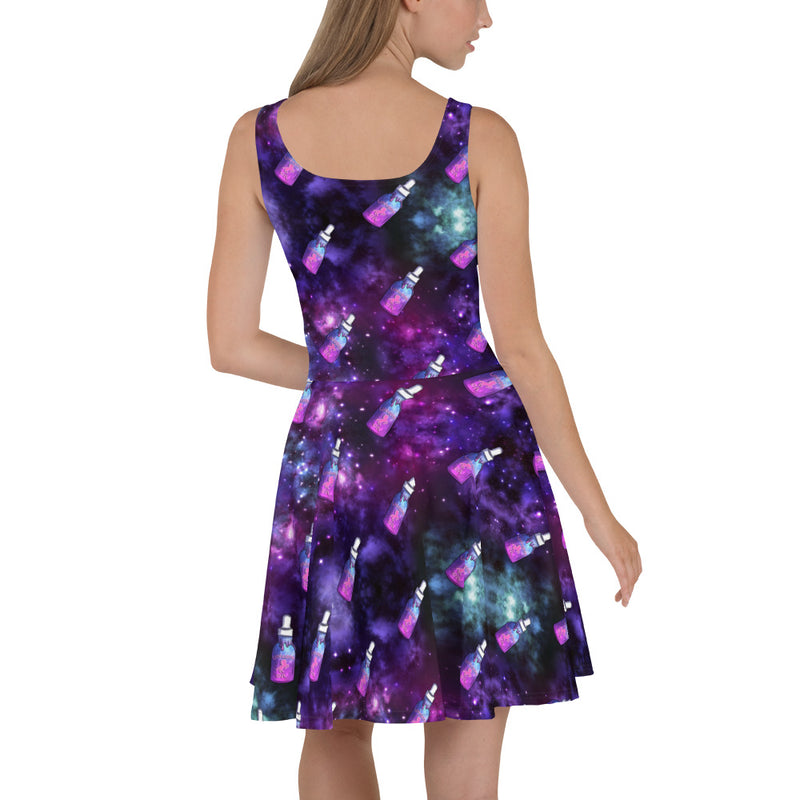 Galaxy Oil Skater Dress - Emerson Crystals
