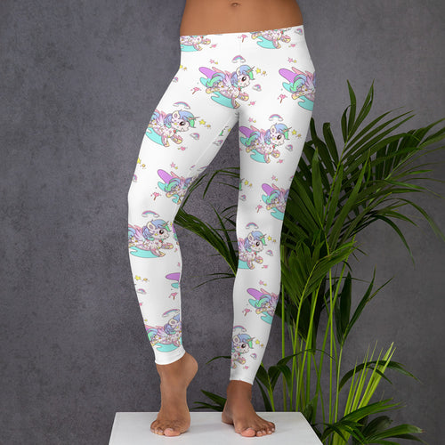 White Tattoo Leggings - Emerson Crystals