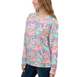 Pastel Pink Tattoo Unicorn Unisex Sweatshirt - Emerson Crystals