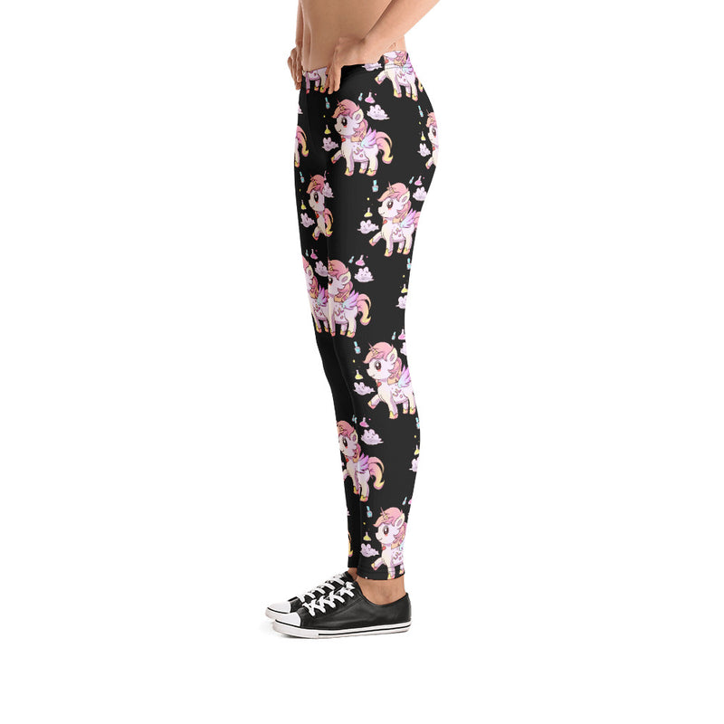 Black Lulu Unicorn Leggings - Emerson Crystals