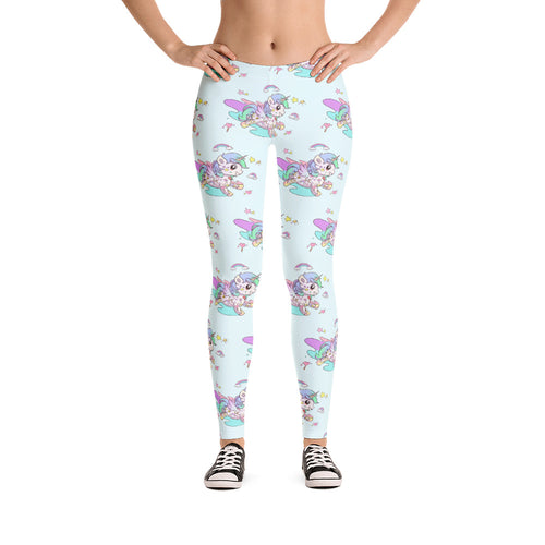 Baby Blue Tattoo Leggings - Emerson Crystals