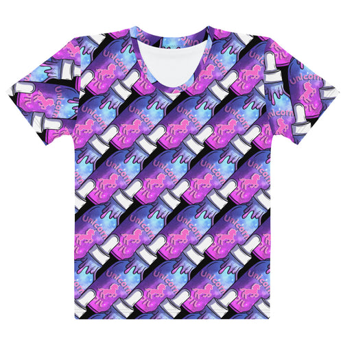 Women's Galaxy Unicorn Oil T-shirt - Emerson Crystals