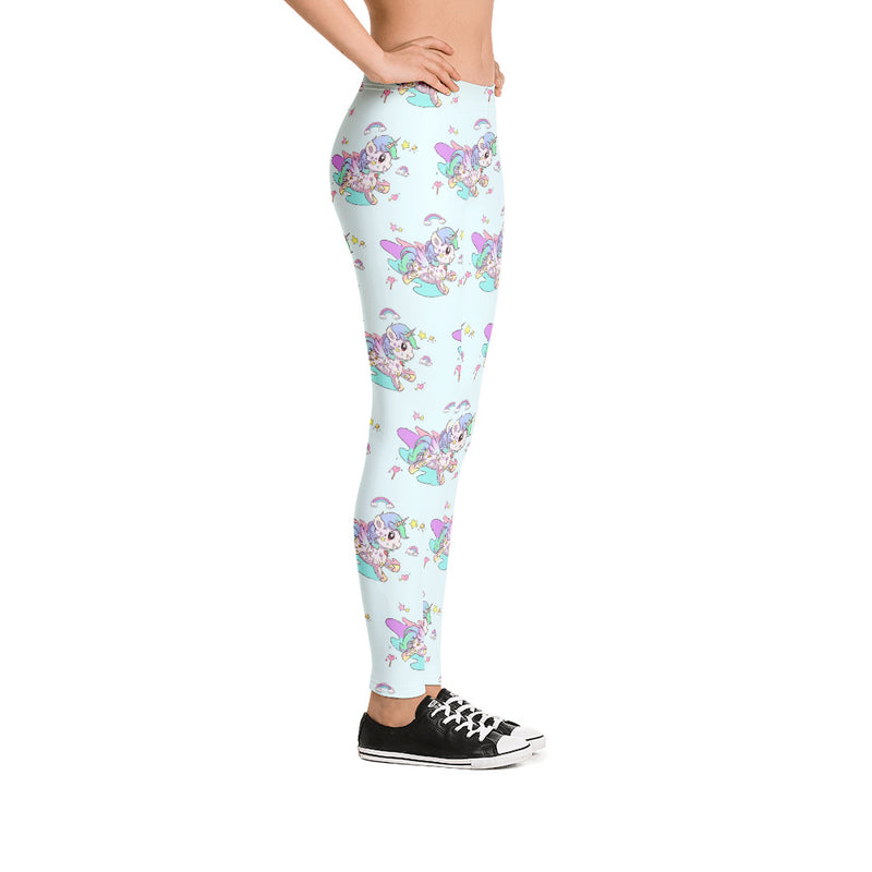 Baby Blue Tattoo Leggings - Emerson Crystals