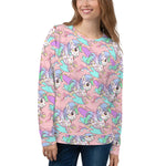 Pastel Pink Tattoo Unicorn Unisex Sweatshirt - Emerson Crystals