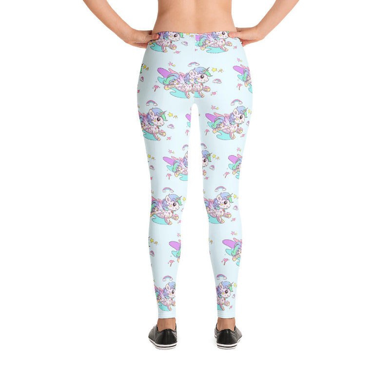 Baby Blue Tattoo Leggings - Emerson Crystals