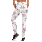 White Yoga High Waisted Lulu Leggings - Emerson Crystals