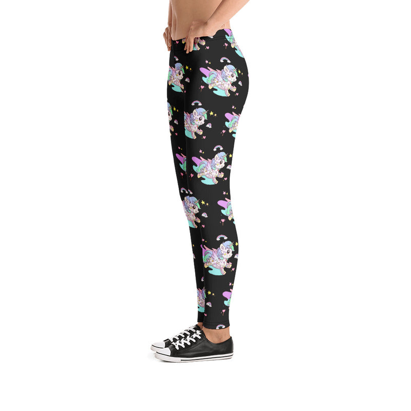 Black Tattoo Leggings - Emerson Crystals