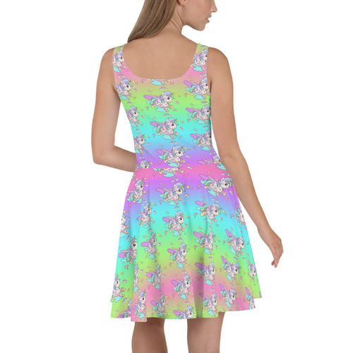 Rainbow Tattoo Skater Dress - Emerson Crystals