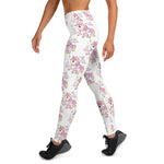 White Yoga High Waisted Lulu Leggings - Emerson Crystals