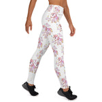 White Yoga High Waisted Lulu Leggings - Emerson Crystals