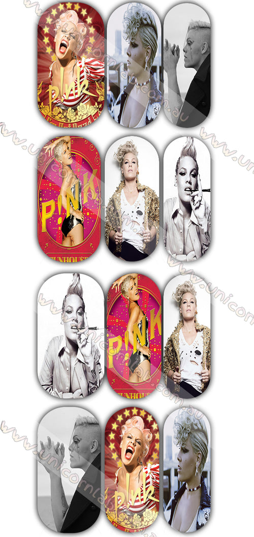 P!nk Waterslide Decals - Emerson Crystals