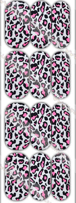 Pink Leopard Print Waterslide Decals - Emerson Crystals