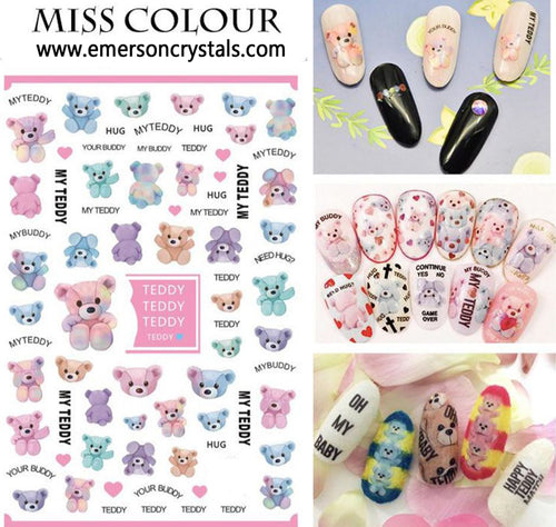 Nail Sticker - Design MC023 - Emerson Crystals