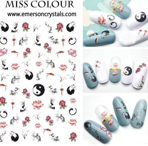 Nail Sticker - Design MC057 - Emerson Crystals