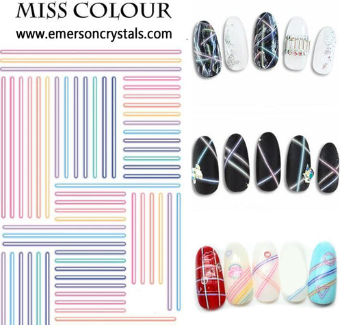 Nail Sticker - Design MC094 - Emerson Crystals