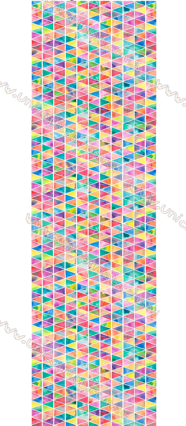 Rainbow Triangles Waterslide Decals