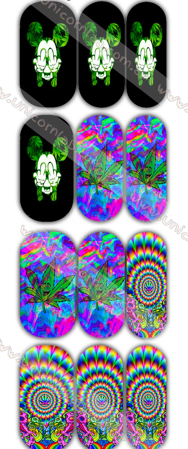 Acid 420 Design 2 Waterslide Decals