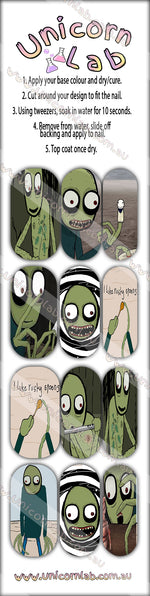 Salad Fingers Waterslide Decals - Emerson Crystals