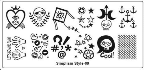 Stamping Plate - SS09 - Emerson Crystals