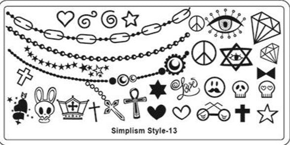 Stamping Plate - SS13 - Emerson Crystals