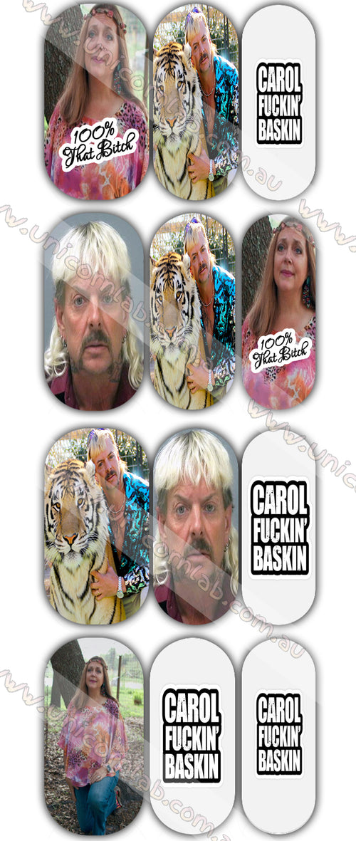 Tiger King Waterslide Decals - Emerson Crystals
